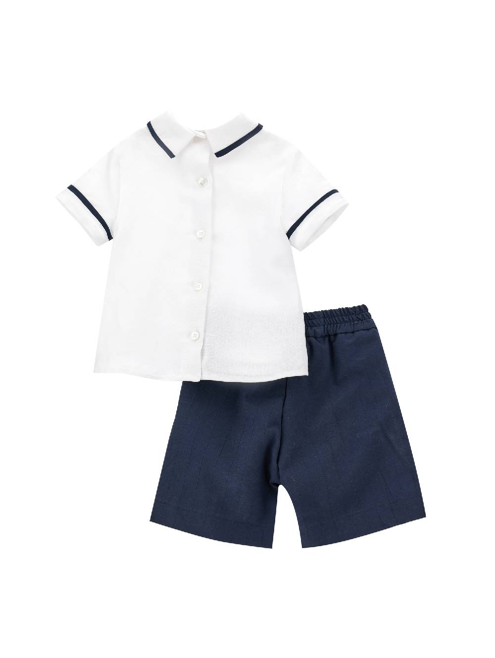 Monnalisa Completo Cerimonia Due Pezzi Lino