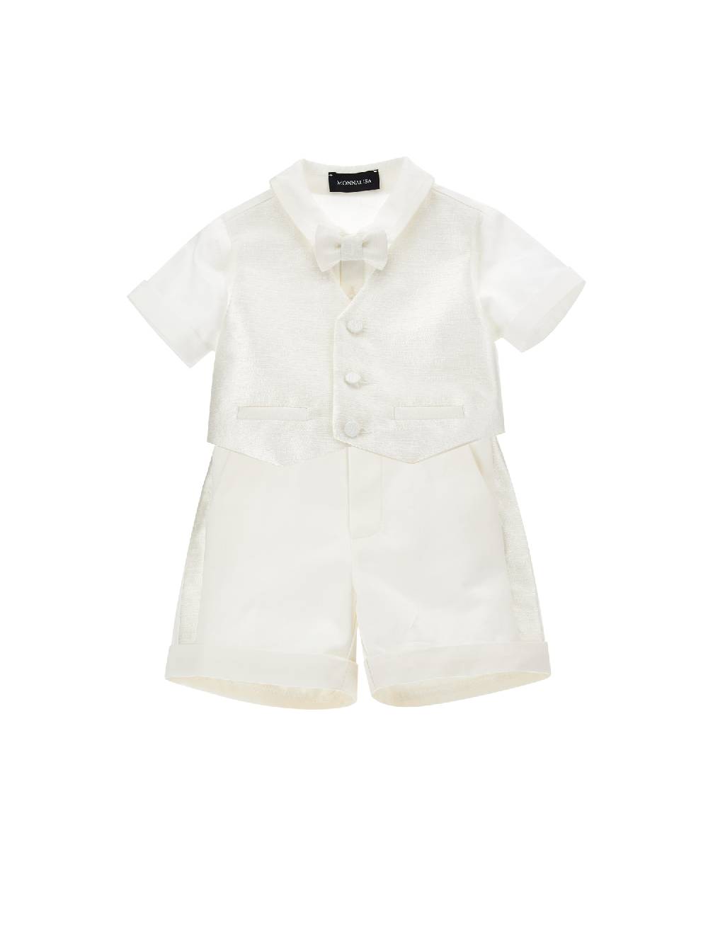 Monnalisa Completo cerimonia due pezzi rasone