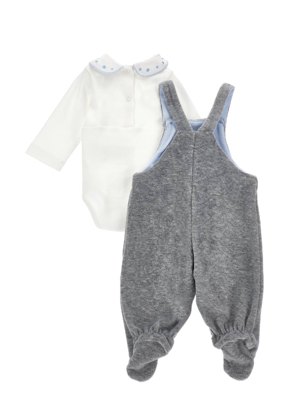 Monnalisa Completo Cotone Ciniglia Salopette