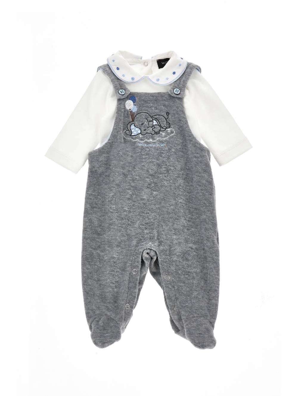 Monnalisa Completo cotone ciniglia salopette