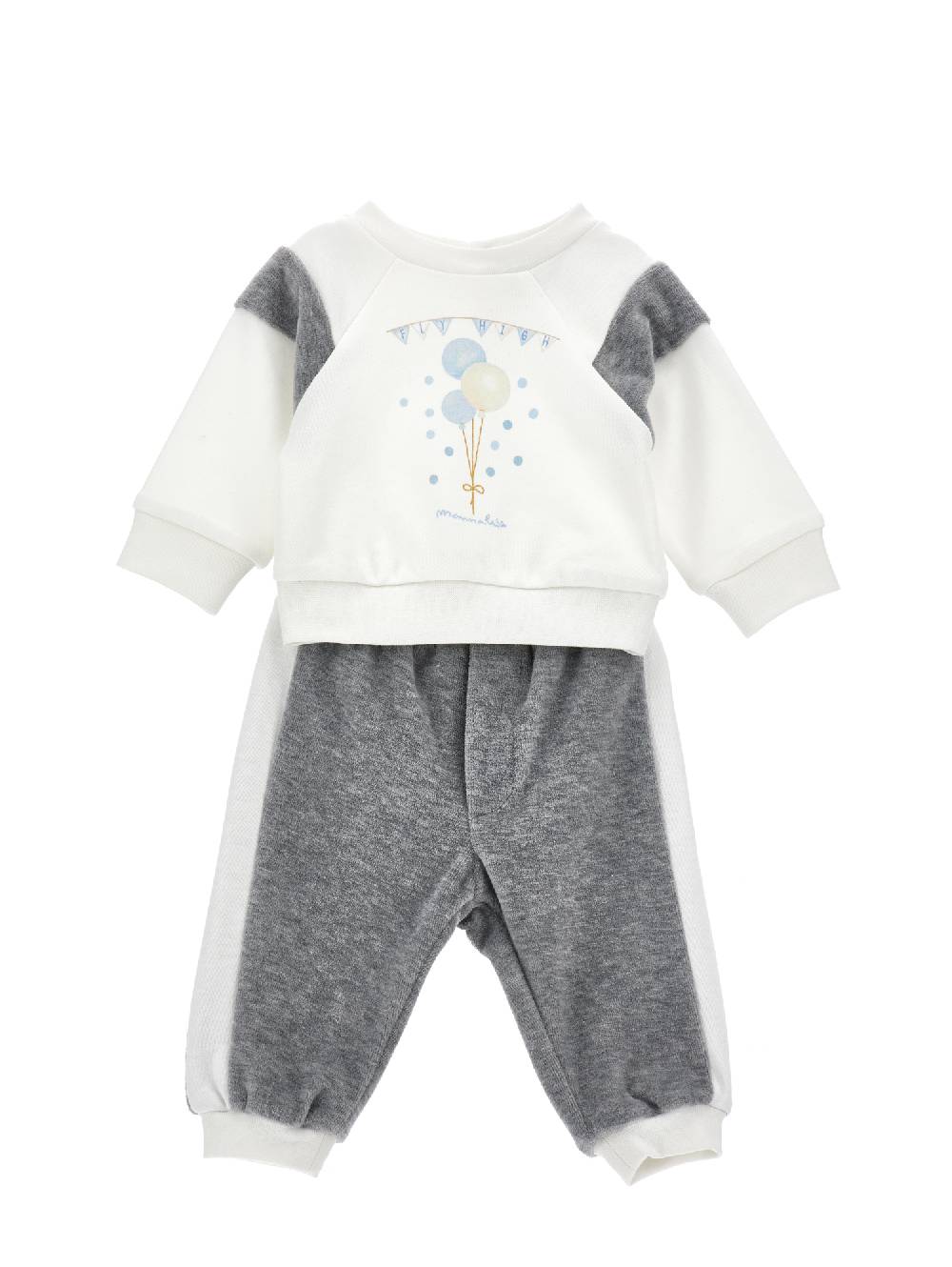 Monnalisa Completo cotone due pezzi ciniglia