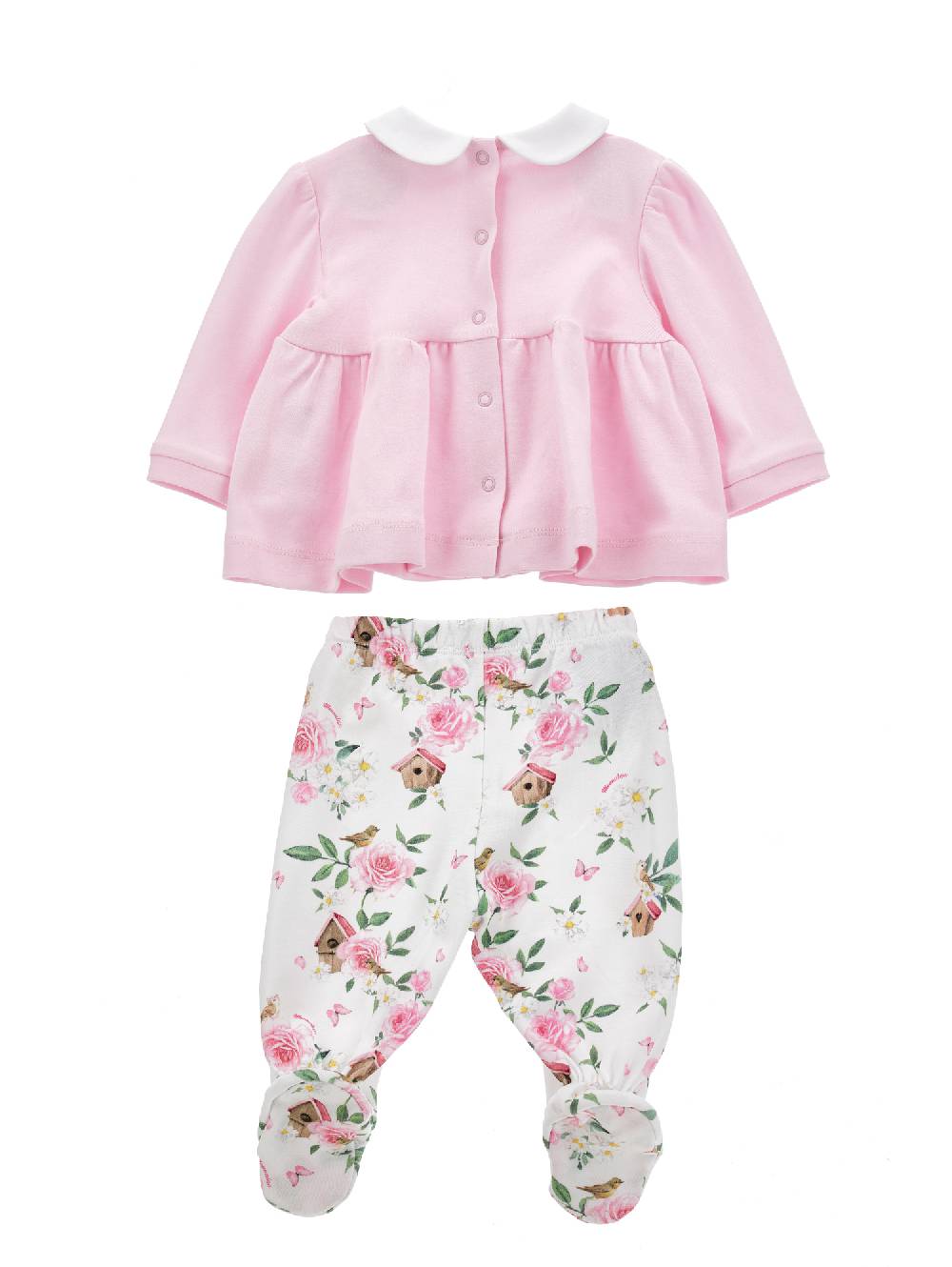 Monnalisa Completo Cotone Due Pezzi