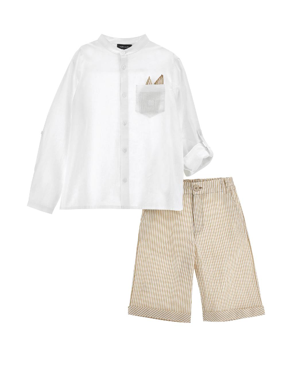 Monnalisa Completo due pezzi seersucker