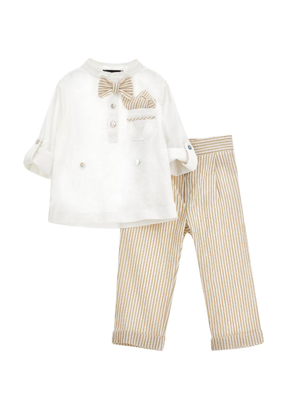 Monnalisa Completo due pezzi tela