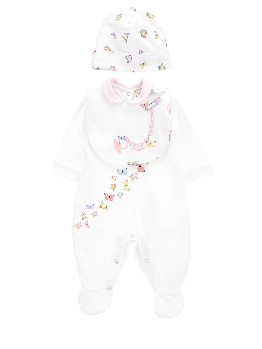 Monnalisa Completo neonata, tre pezzi cotone