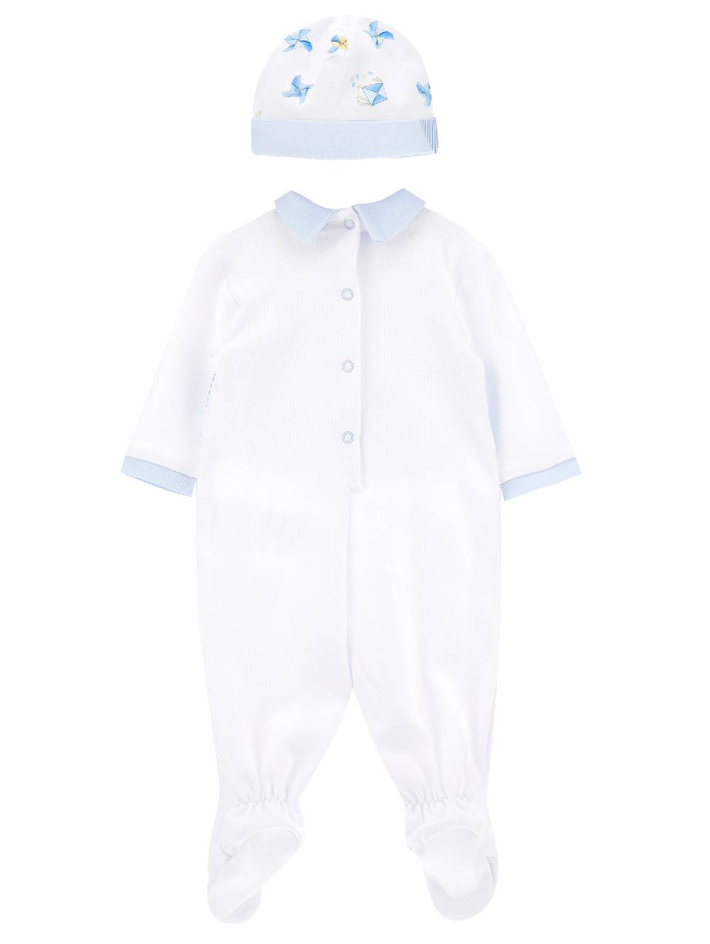 Monnalisa Completo Neonato, Due Pezzi Cotone