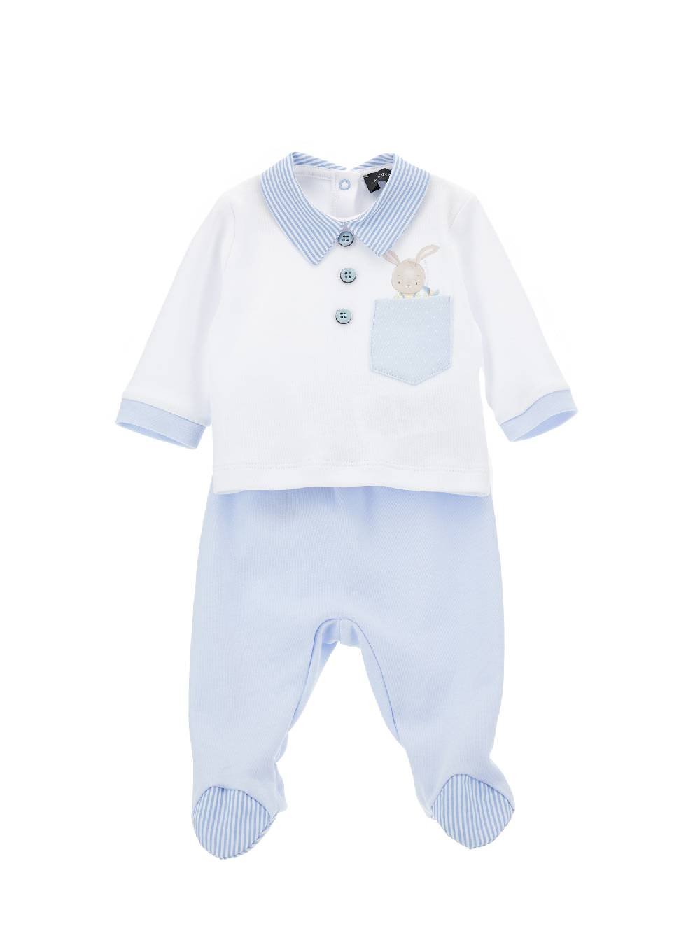 Monnalisa Completo neonato, due pezzi cotone