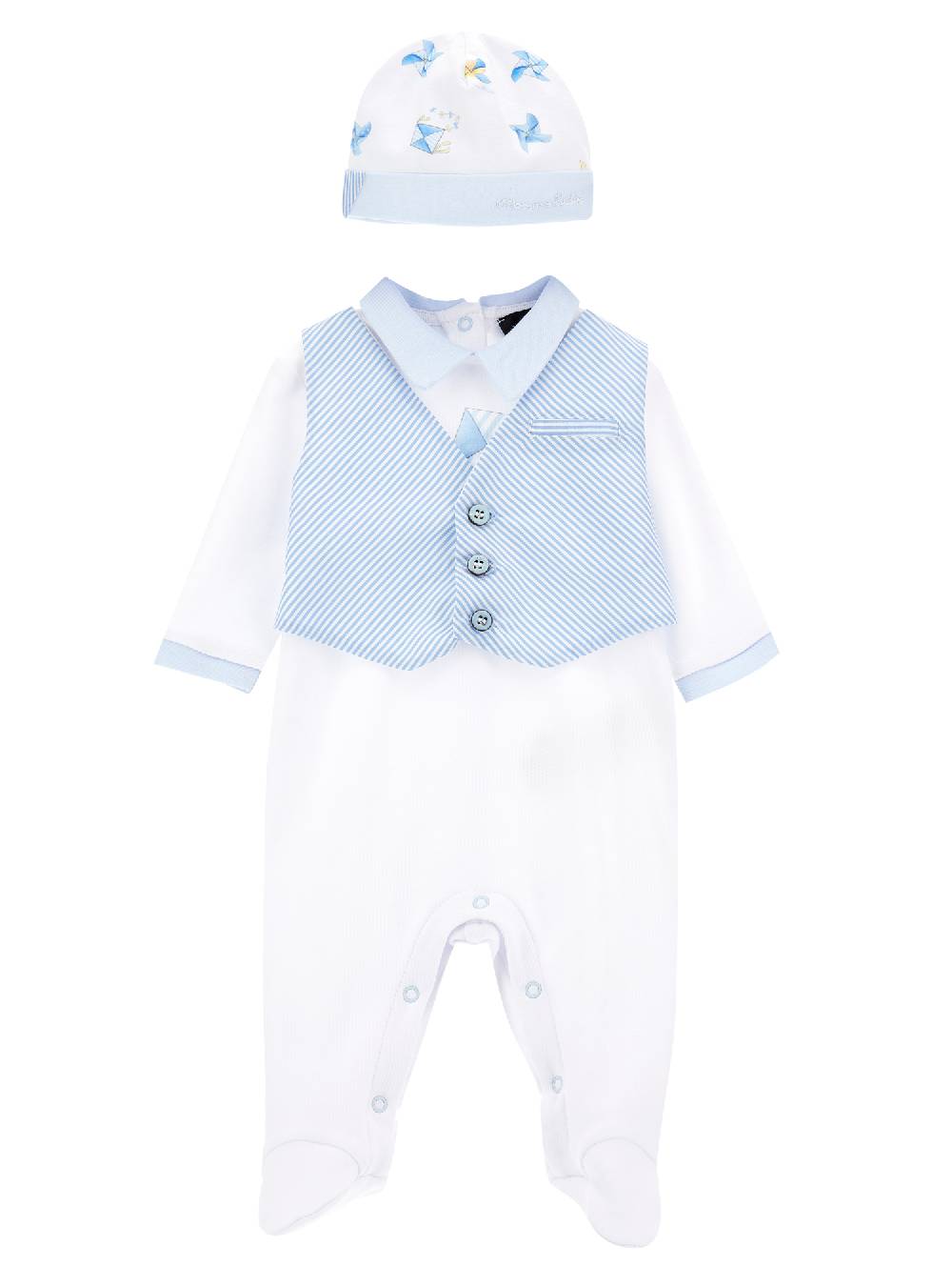 Monnalisa Completo neonato, due pezzi cotone