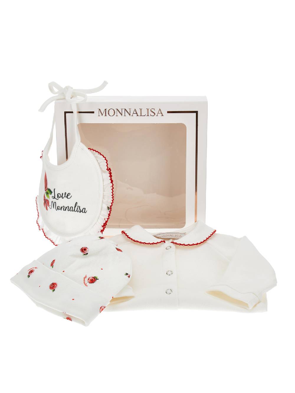 Monnalisa Completo tre pezzi con rosa