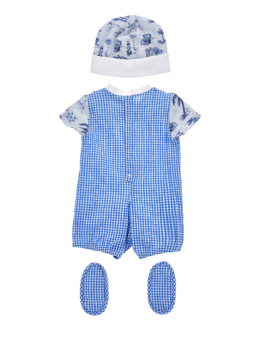 Monnalisa Completo Tre Pezzi Cotone