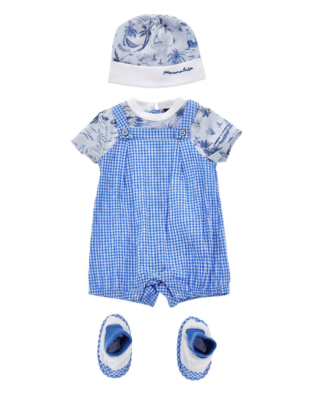 Monnalisa Completo tre pezzi cotone