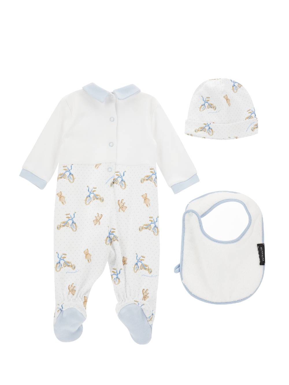 Monnalisa Completo Tre Pezzi Neonato