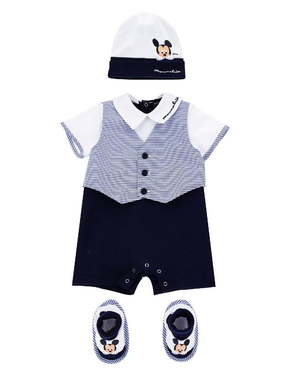 Monnalisa Completo tre pezzi, set Mickey neonato