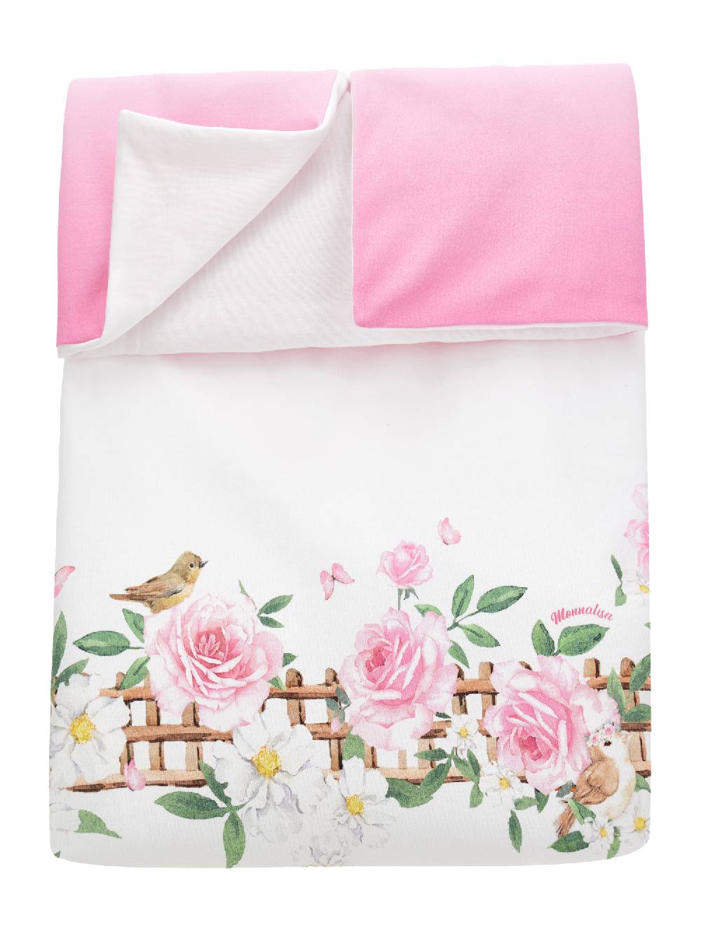 Monnalisa Copertina cotone stampa rose