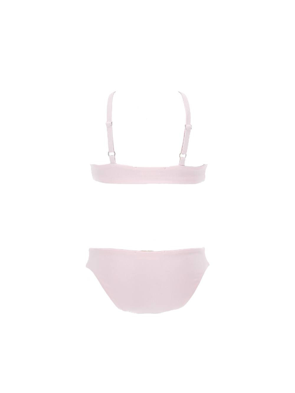 Monnalisa Costume Due Pezzi Con Pompon In Tulle