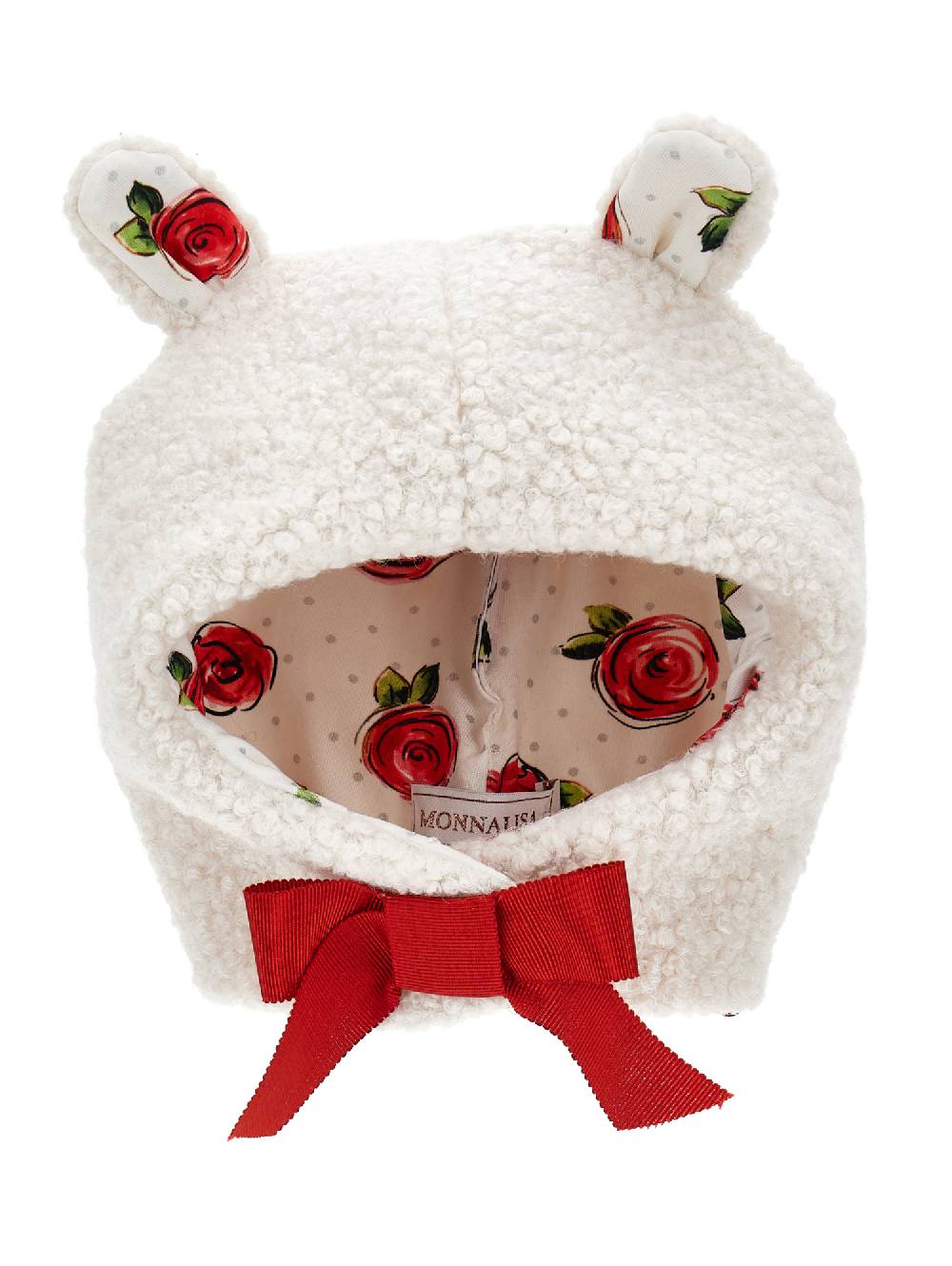Monnalisa Cuffietta peluche con fiocco