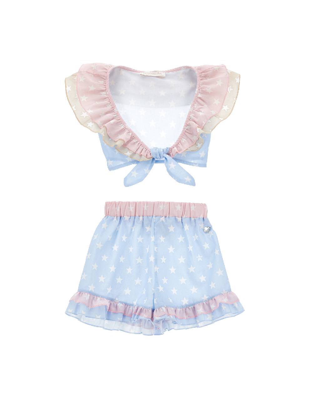 Monnalisa Due pezzi mussola cotone