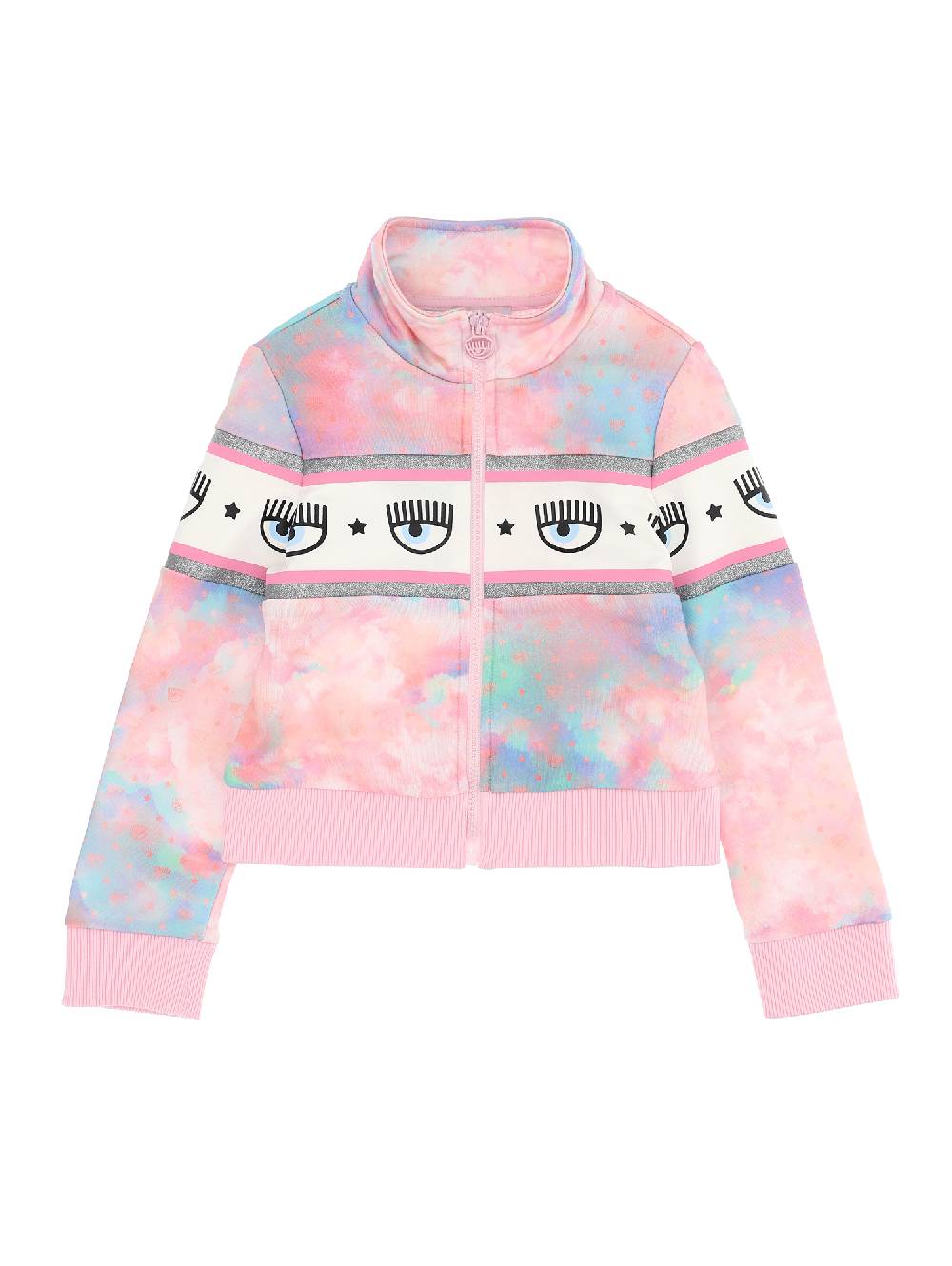 Monnalisa Felpa aperta CF Clouds Maxilogomania