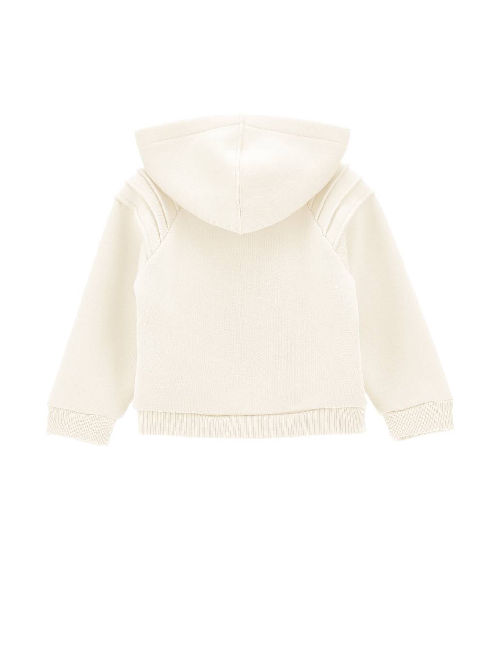 Monnalisa Felpa Aperta Con Maxi Fiori