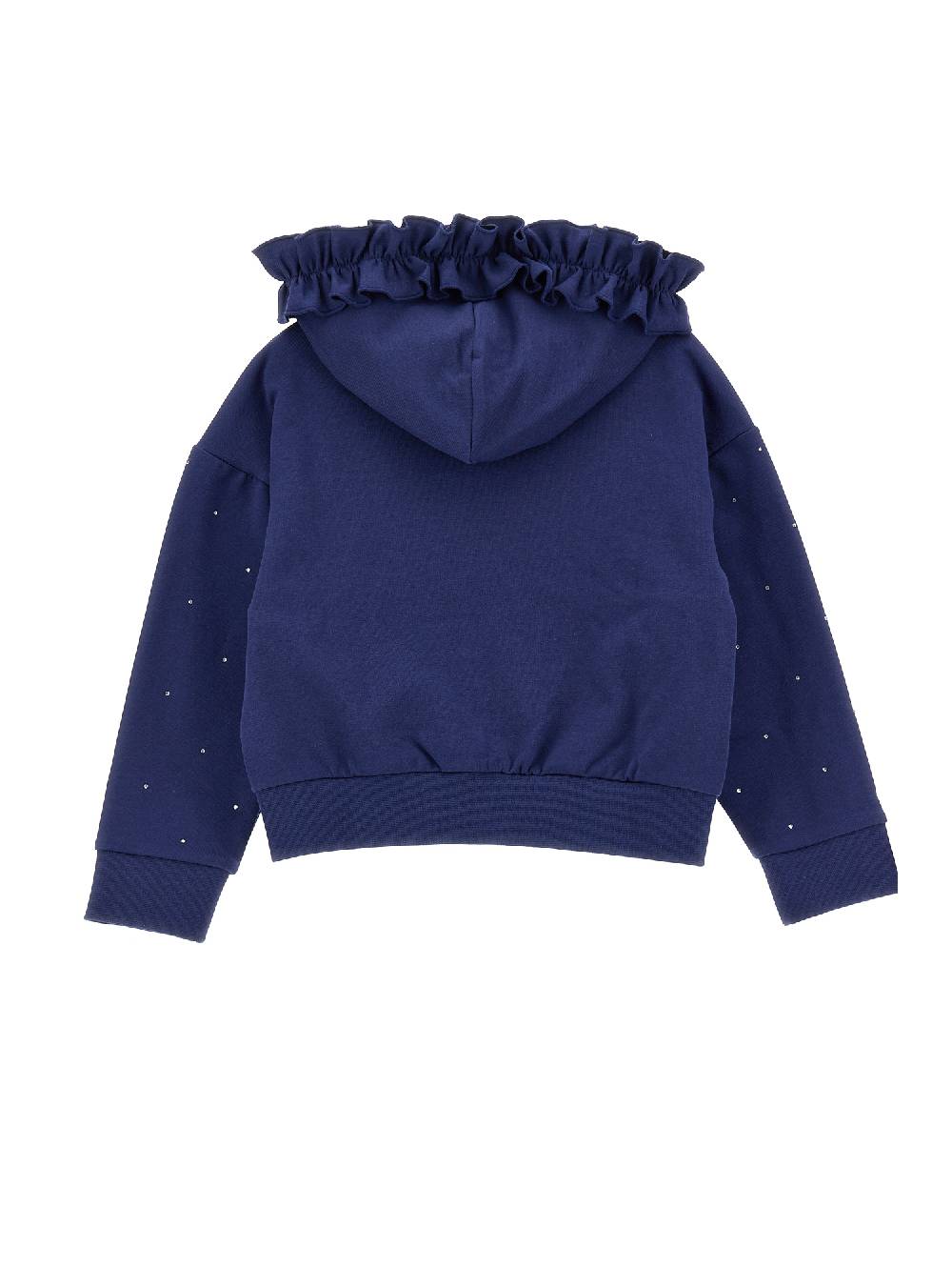 Monnalisa Felpa Aperta Con Strass