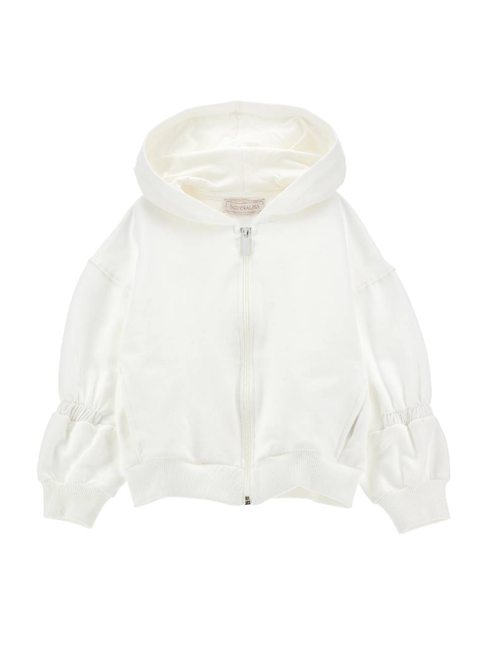 Monnalisa Felpa aperta felpa con strass