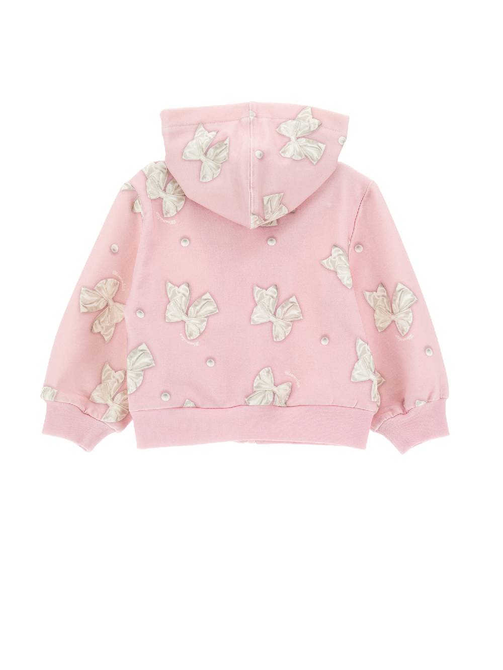 Monnalisa Felpa Aperta Stampa Fiocchi