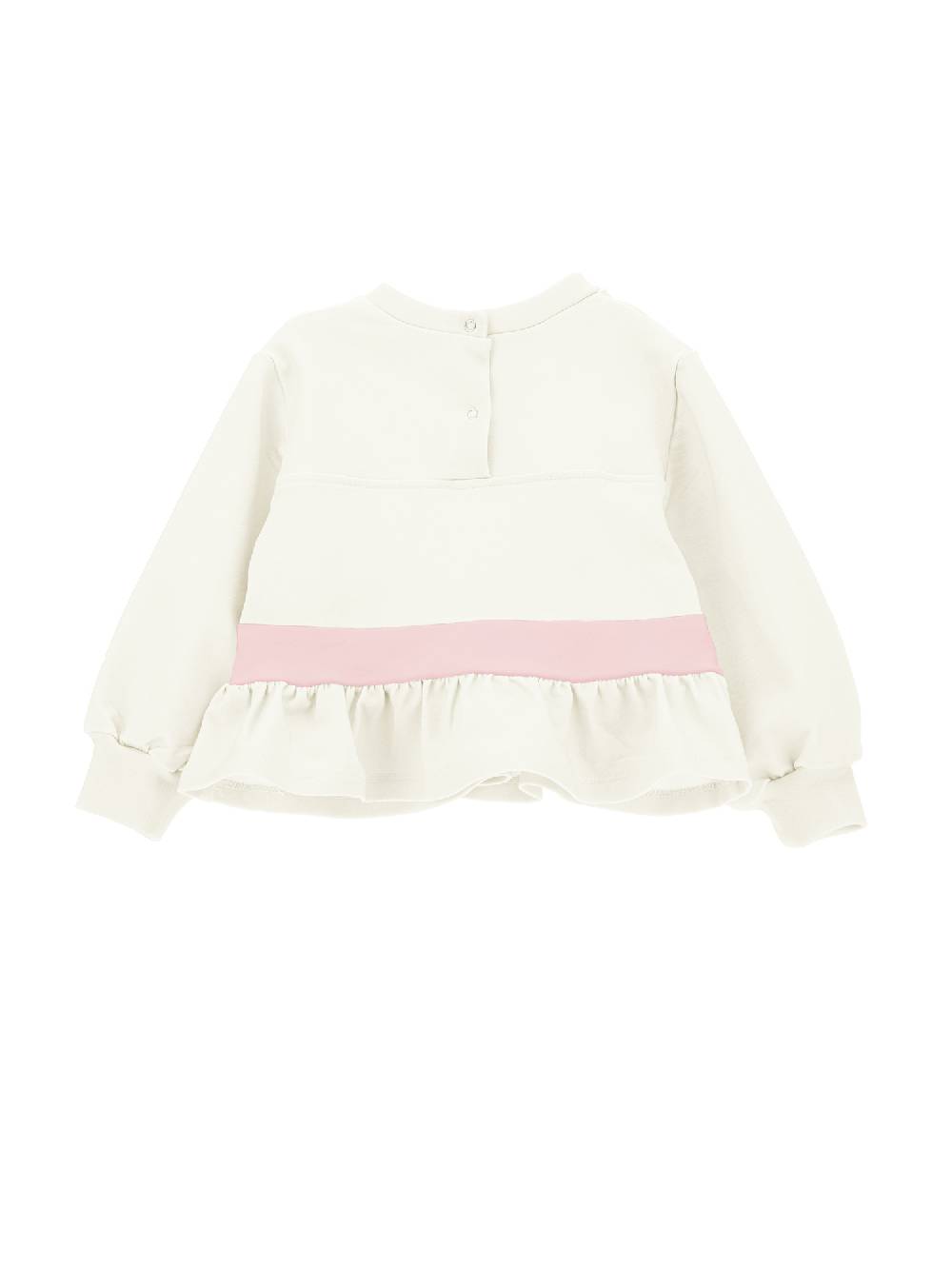 Monnalisa Felpa Bicolor Con Fiocco