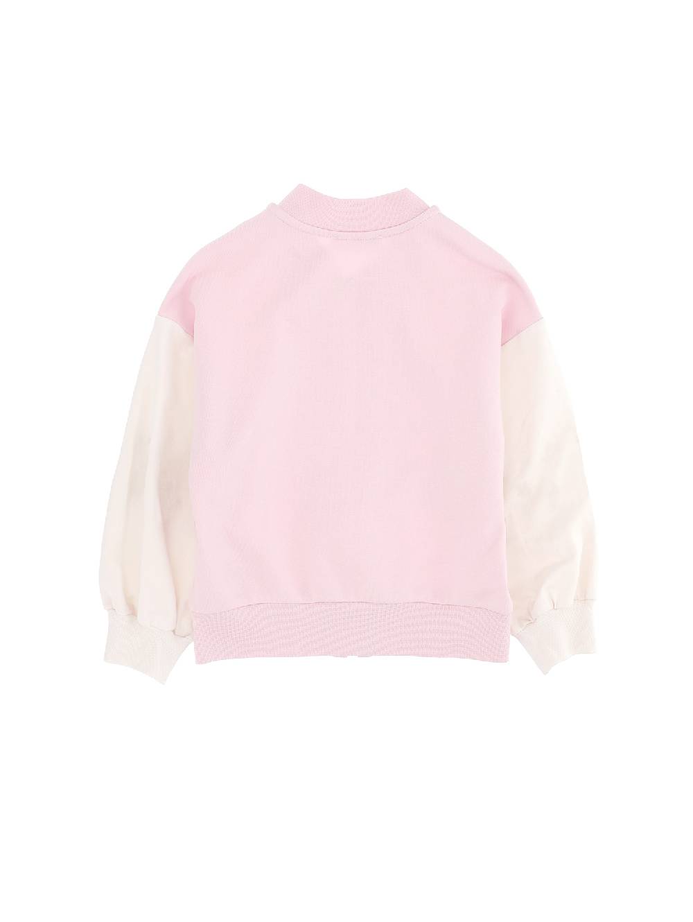 Monnalisa Felpa Bomber Aperta Bouquet Di Fiori