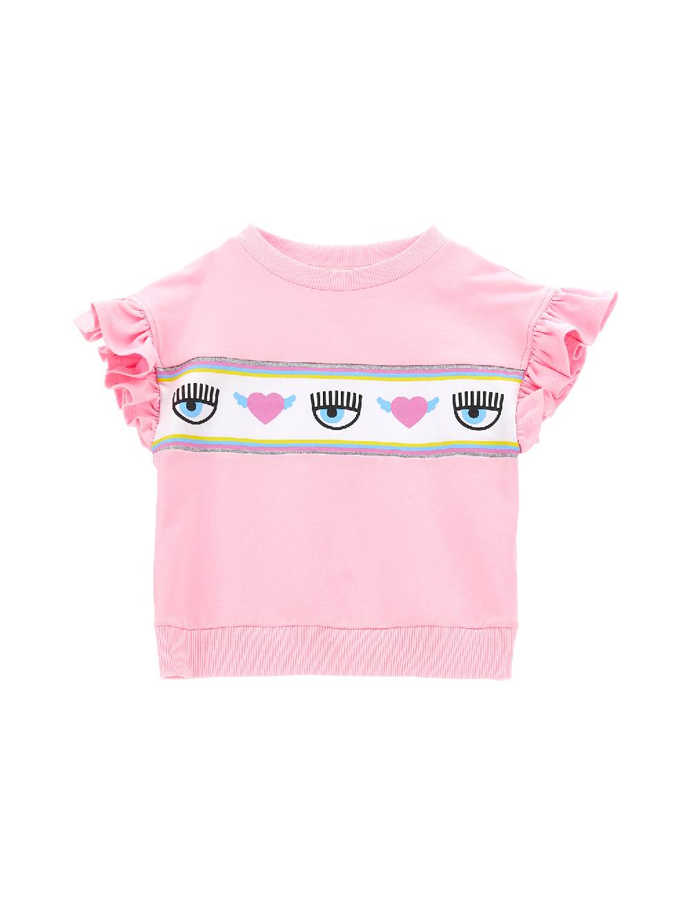 Monnalisa Felpa CFMaxilogomania con rouche