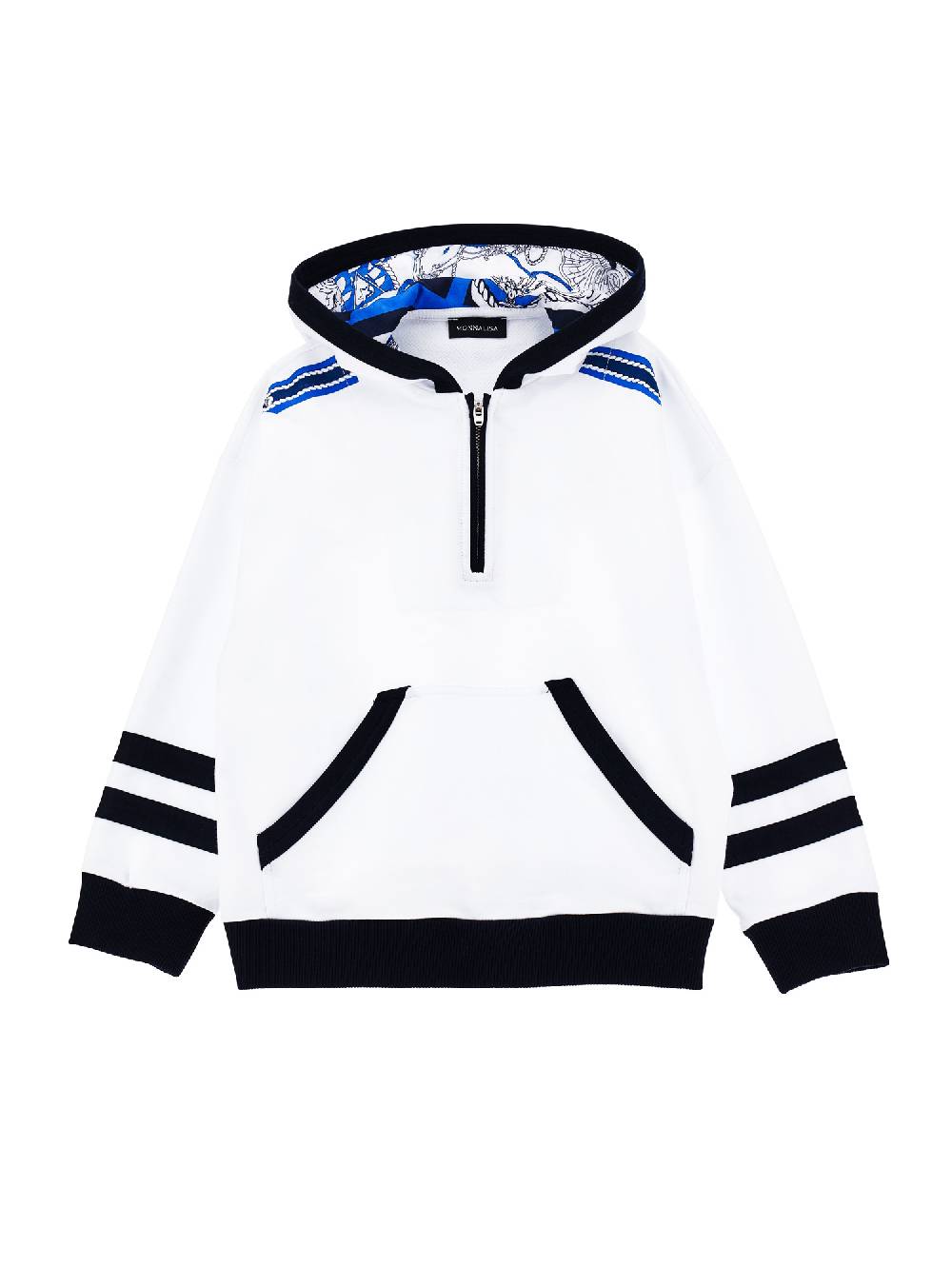Monnalisa Felpa chiusa con cappuccio nautico