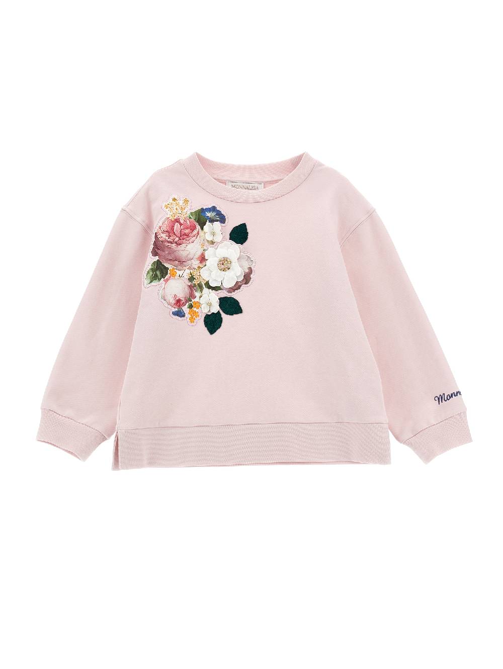 Monnalisa Felpa chiusa ricamata