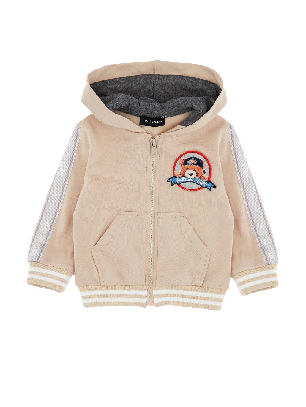 Monnalisa Felpa con cappuccio stampa orsetto