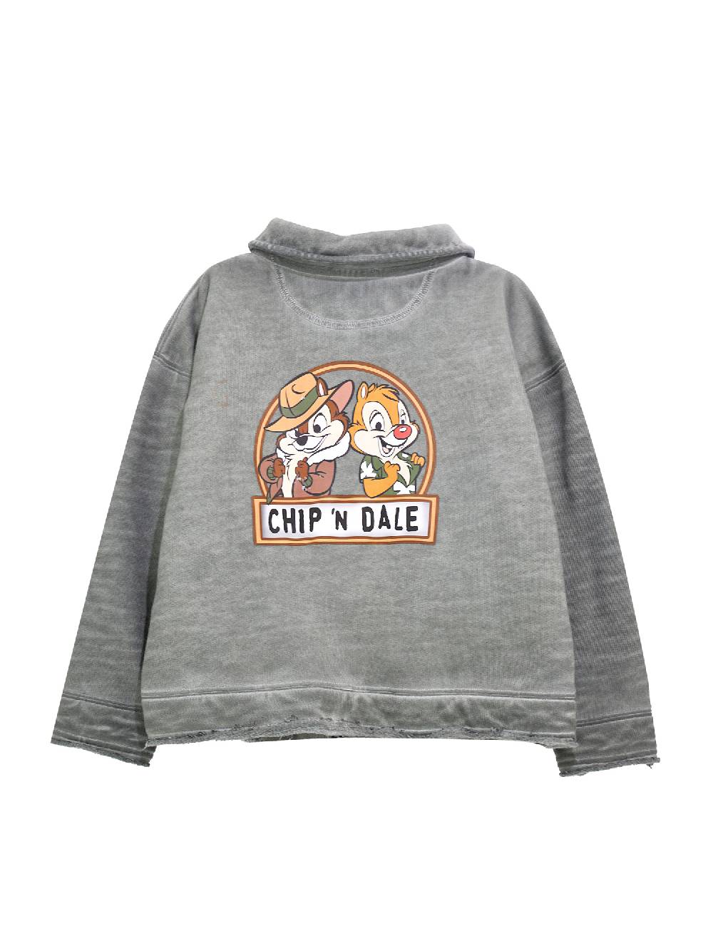 Monnalisa Felpa Con Zip E Colletto Cip E Ciop