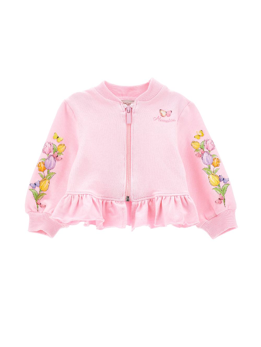 Monnalisa Felpa cotone con galette