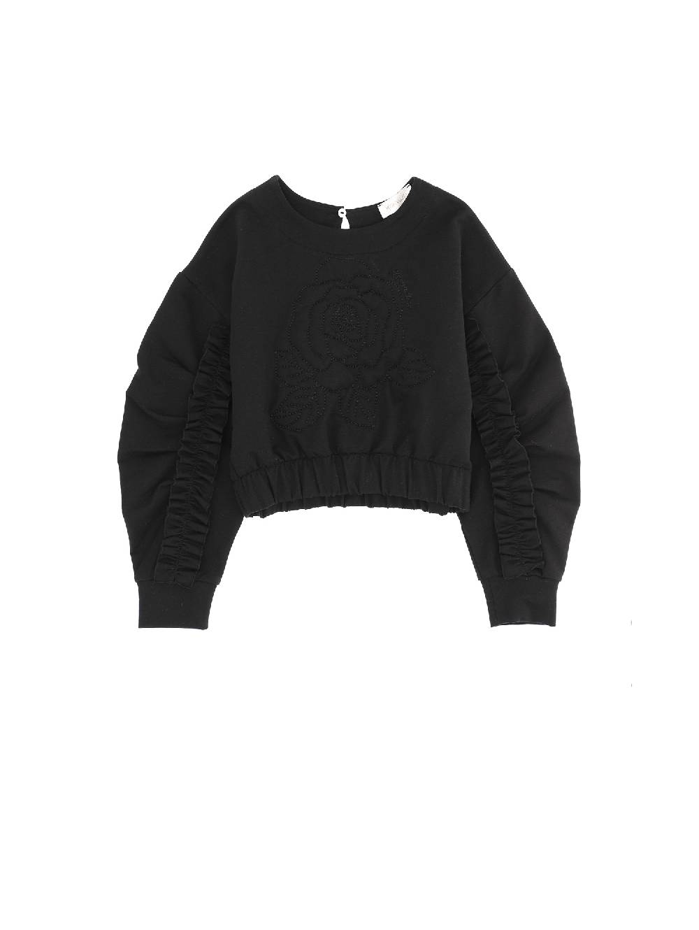 Monnalisa Felpa cotone con rosa