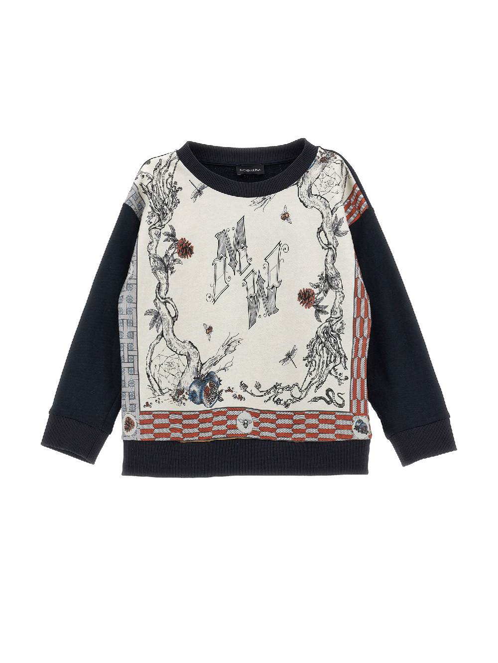 Monnalisa Felpa cotone stampa foulard