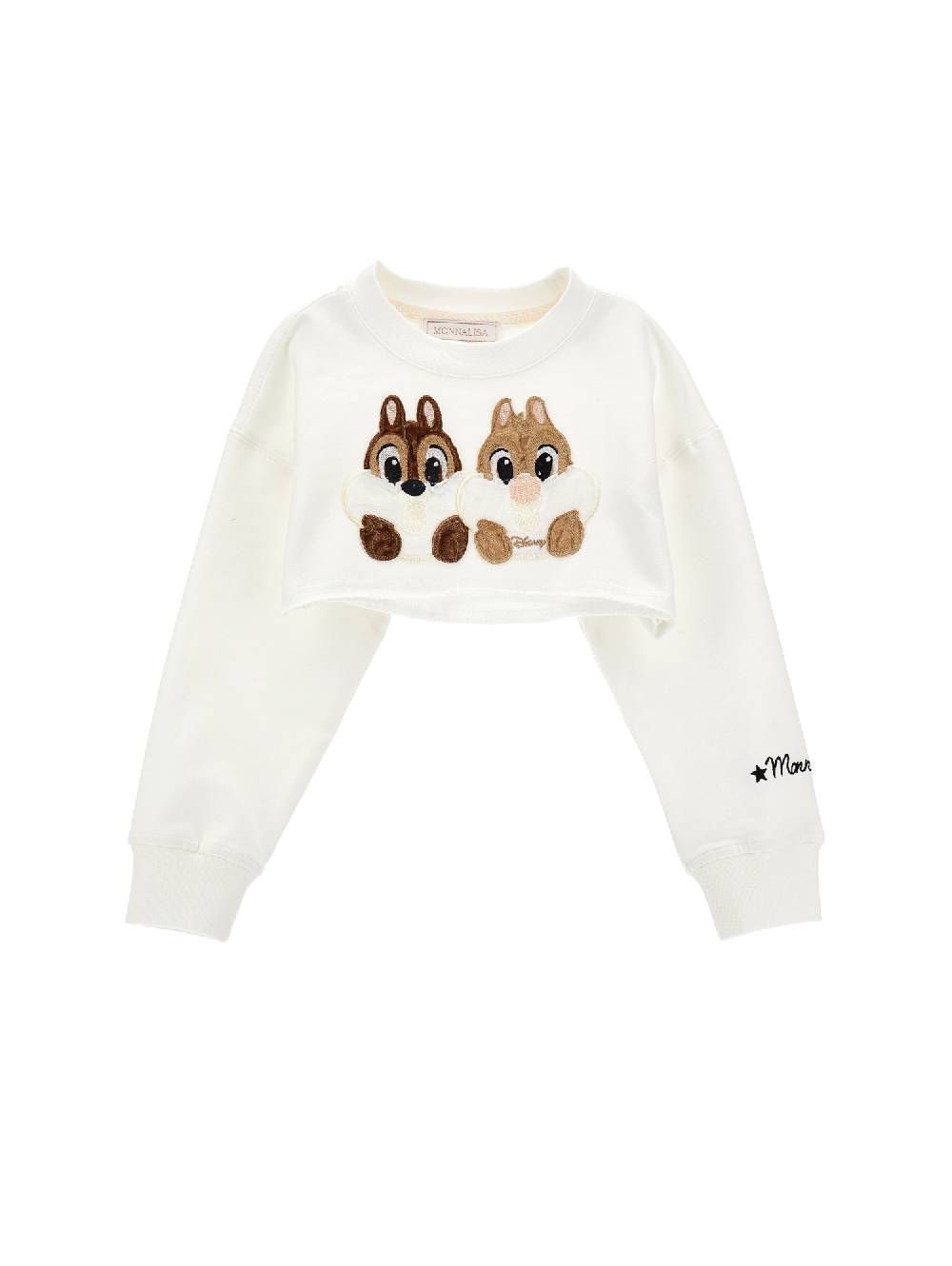 Monnalisa Felpa cropped Cip e Ciop