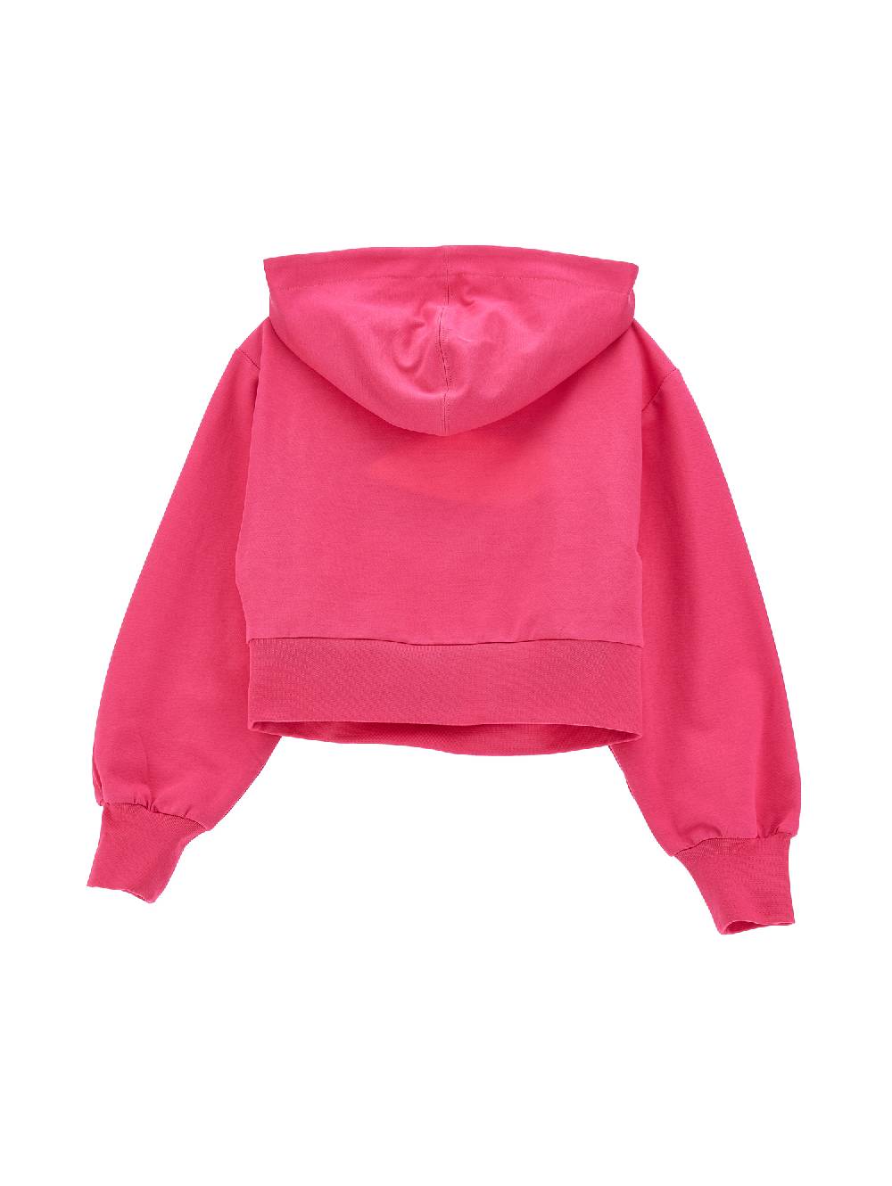 Monnalisa Felpa Cropped Con Cappuccio