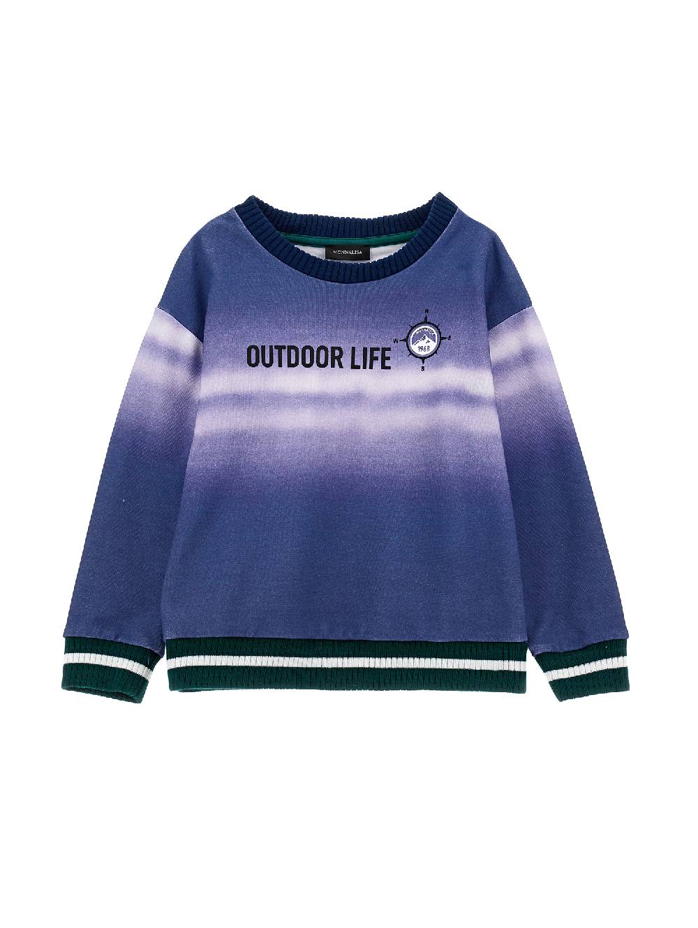 Monnalisa Felpa girocollo degradé