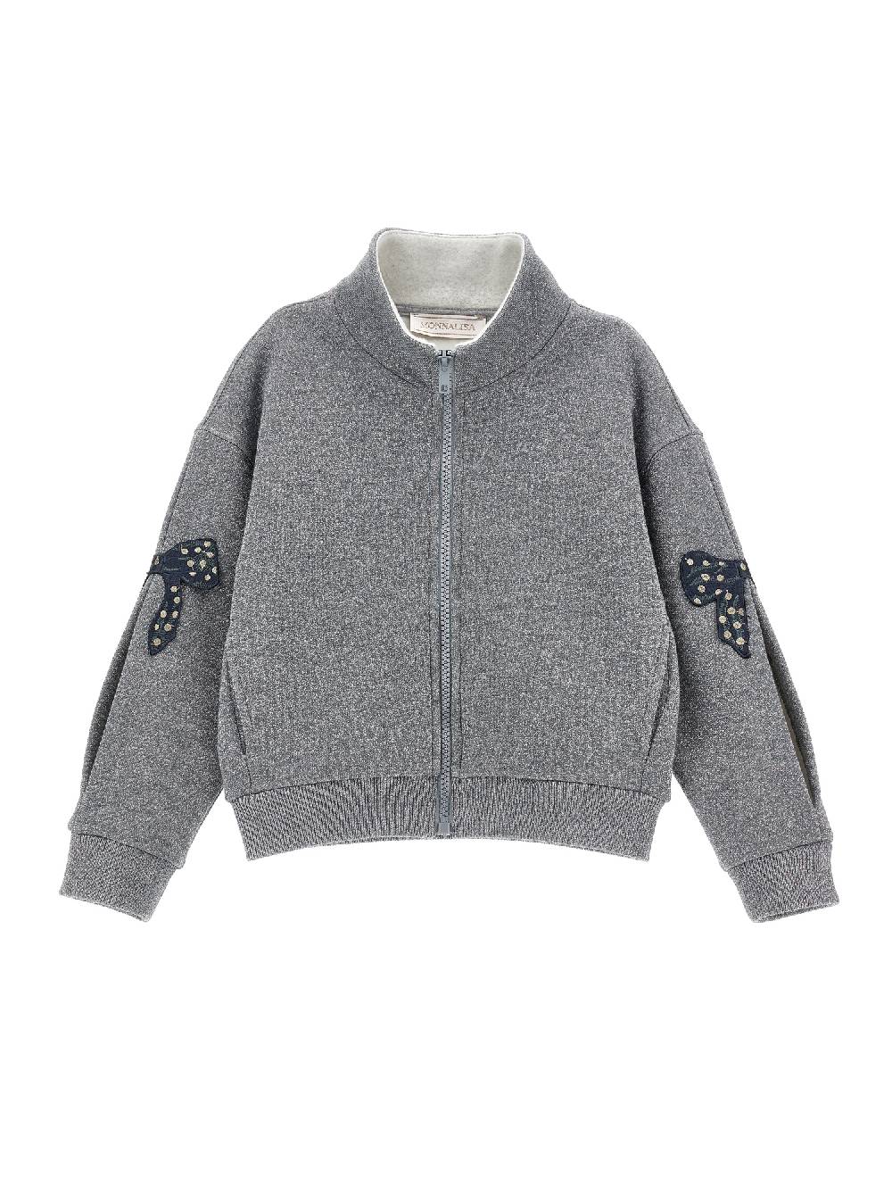 Monnalisa Felpa lurex con fiocchi