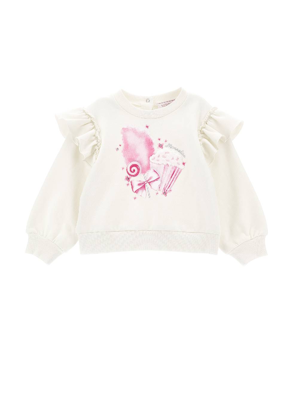 Monnalisa Felpa romantica con galette