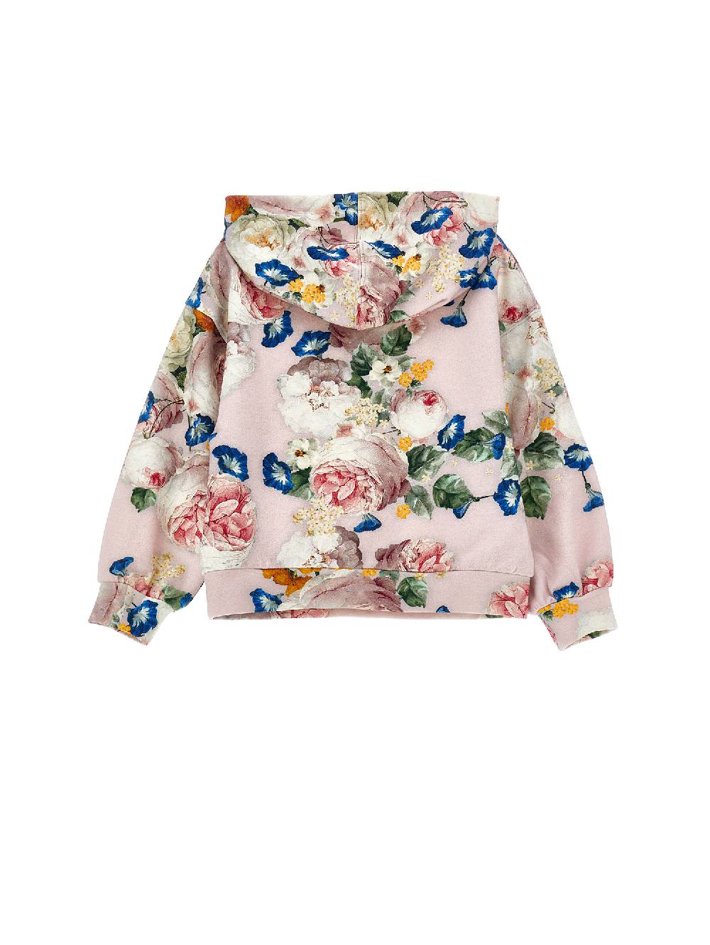 Monnalisa Felpa Rose Barocche Con Cappuccio