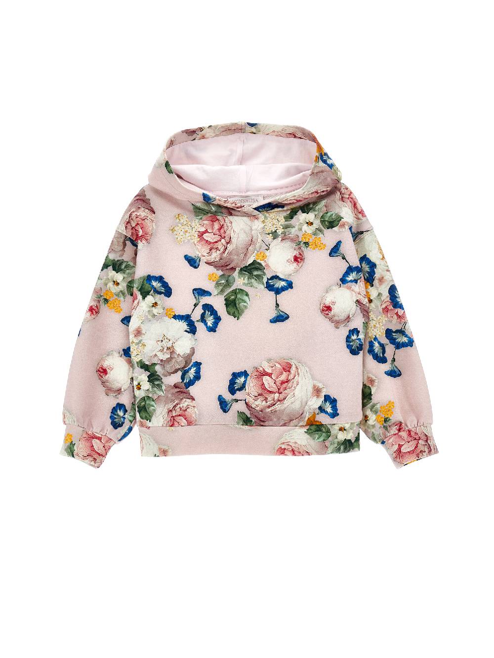 Monnalisa Felpa rose barocche con cappuccio