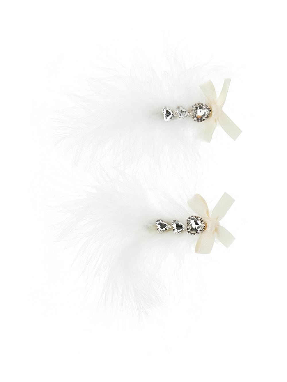 Monnalisa Fermagli capelli piume e strass