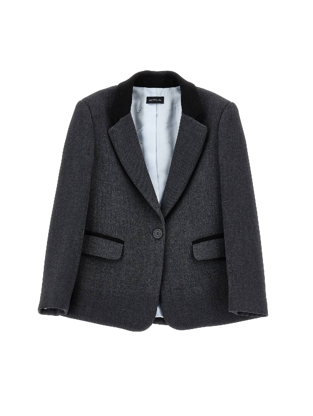 Monnalisa Giacca accoppiata con profili neri