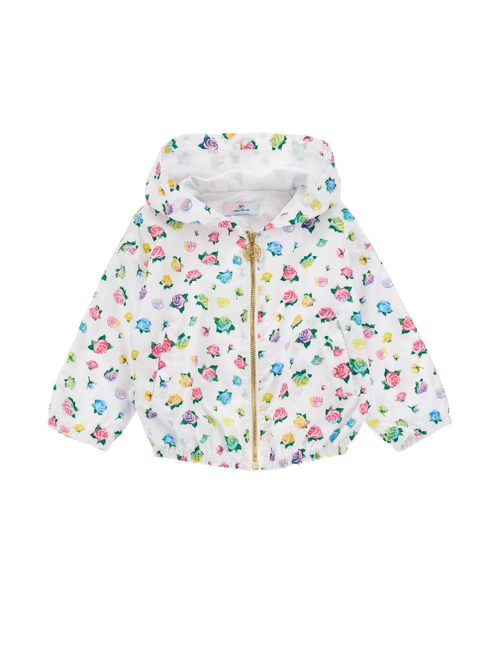 Monnalisa Giacca antivento rose all over