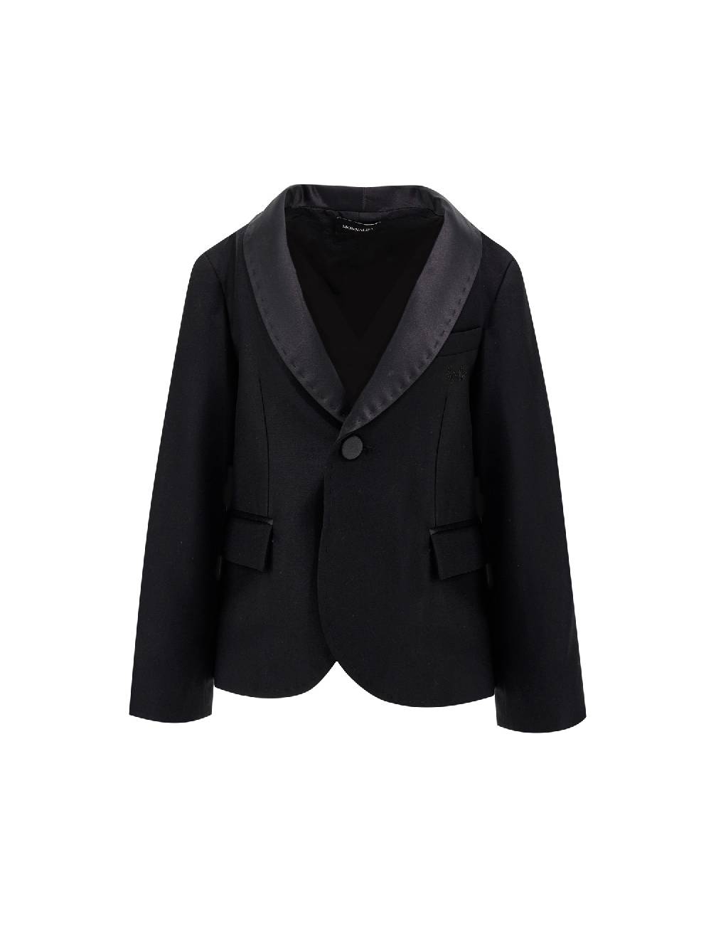 Monnalisa Giacca classica con dettagli in raso