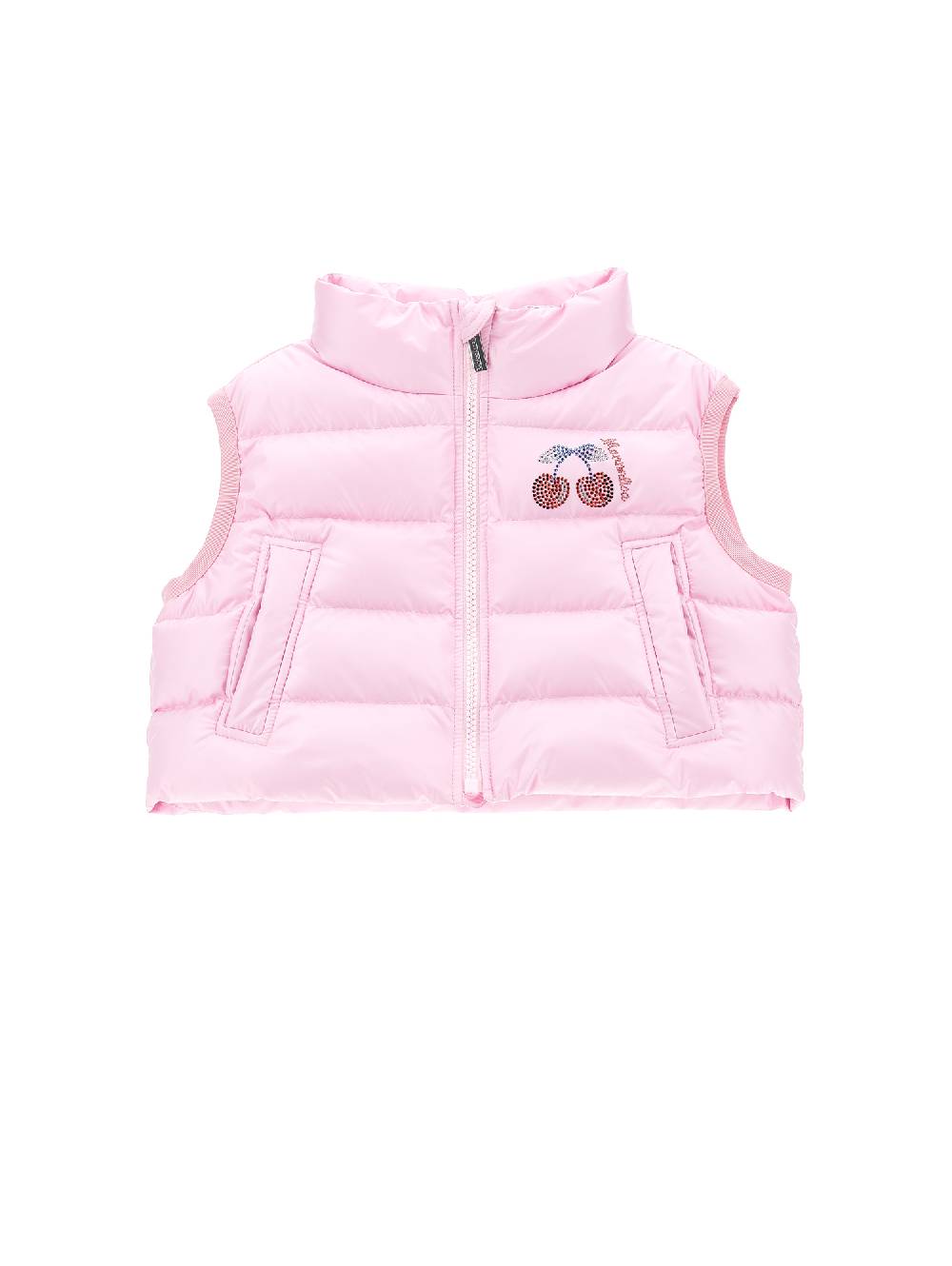 Monnalisa Giacca gilet imbottita con ciliegie