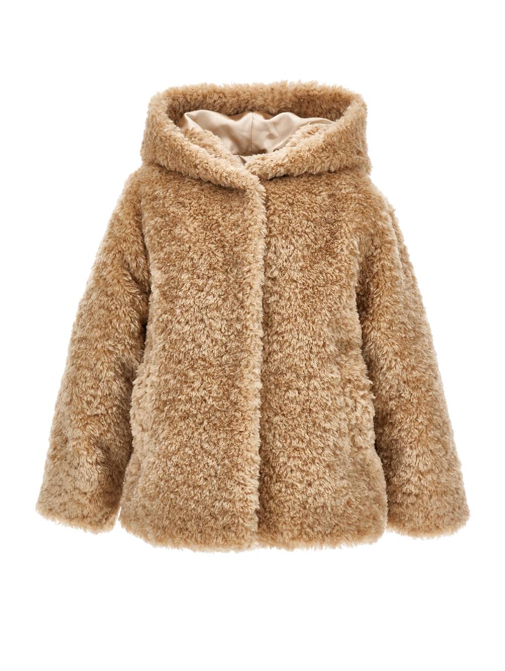 Monnalisa Giacca peluche con cappuccio