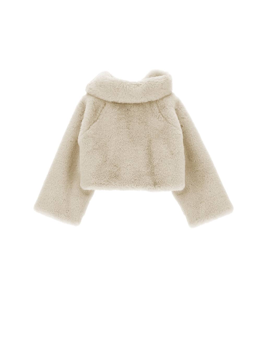 Monnalisa Giacca Peluche Con Fiocco